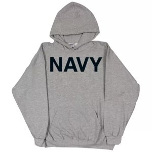 Fox 64-861 S Pulloverhooded Grey Sweatshirt- Navy Small