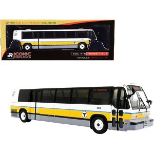 Iconic 87-0314 1999 Tmc Rts Transit Bus 230 Braintree Boston Mbta Whit