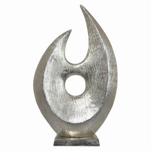 Plutus PBTH93144 Metal Sculpture In Silver Metal