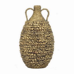 Plutus PBTH93101 Hyacinth Vase In Brown Natural Fiber