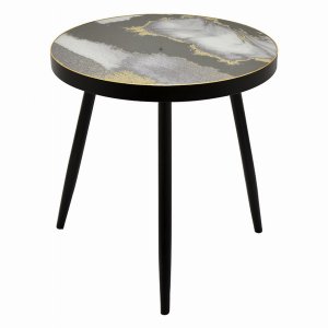 Plutus PBTH93418 Wood Decorative Table In Black Wood