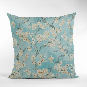 Plutus PBCF2165-2030-DP Plutus Azure Garden Cherry Blossoms Printed On