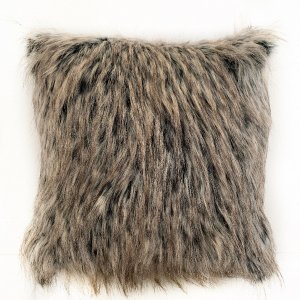 Plutus PBSF1511-P-2030-DP Plutus Gray Foxy Brown Gray Animal Faux Fur 