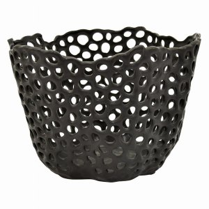 Plutus PBTH94397 Ceramic Bowl In Black Porcelain