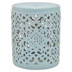 Plutus PBTH94448 Ceramic Plant Stand In Blue Porcelain