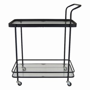 Plutus PBTH93274 Metal Plant Stand In Black Metal