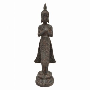 Plutus PBTH94282 Buddha Figurine In Black Resin