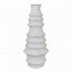 Plutus PBTH93616 Textured Vase In White Resin