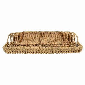 Plutus PBTH93093 Tray - Water Hyacinth In Brown Natural Fiber Set Of 3