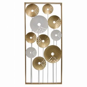 Plutus PBTH92108 Wall Decor In Gold Metal