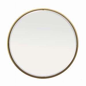 Plutus PBTH94366 Wall Mirror- Gold In Gold Metal