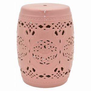 Plutus PBTH94576 Garden Plant Stand In Pink Porcelain