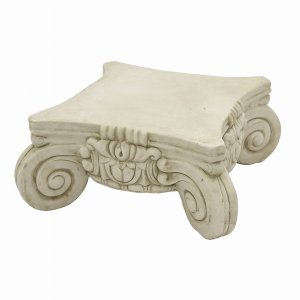 Plutus PBTH94039 Pedestal- White In White Terracotta