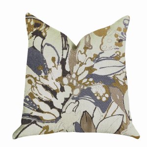 Plutus PBRA1358-2036-DP Plutus Camellia Floral Blue, Beige Tones Luxur