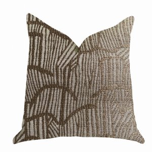 Plutus PBRA1339-2020-DP Plutus Metallic Bronze  Luxury Throw Pillow