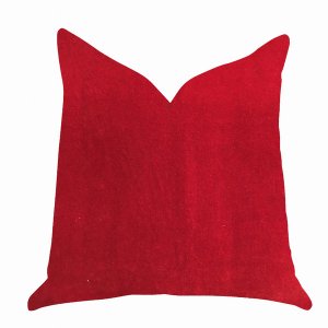 Plutus PBRA1381-2030-DP Plutus Amber Rose Luxury Throw Pillow In Red