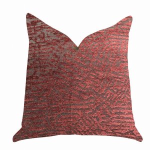 Plutus PBRA1405-2036-DP Plutus Crushed Wine Luxury Throw Pillow In Dar