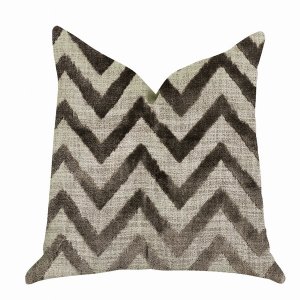 Plutus PBRA1392-2222-DP Plutus Oblique Zigzag Luxury Throw Pillow In B