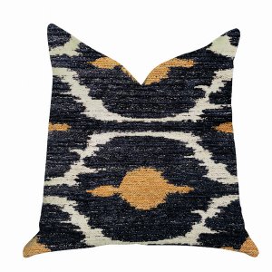 Plutus PBRA1313-2222-DP Plutus Bohemian Blue And Orange Ikat Luxury Th