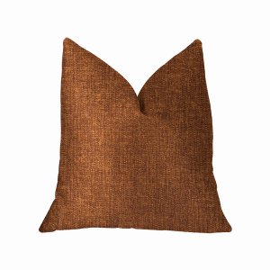 Plutus PBKR1986-2030-DP Plutus Burnt Cedar Orange Luxury Throw Pillow