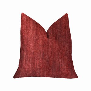 Plutus PBKR1964-2026-DP Plutus Sangria Cherry Red Luxury Throw Pillow