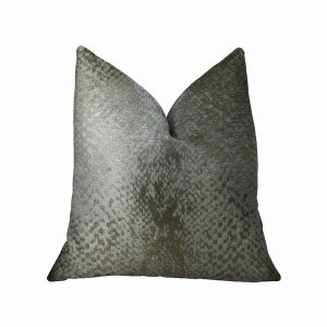 Plutus PBRAZ370-2036-DP Plutus Venetian Silver Handmade Luxury Pillow