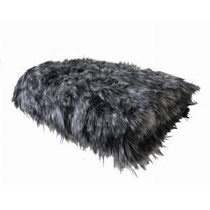 Plutus PBEZ1423-7090-TC Plutus Wolf Faux Fur Grey Luxury Throw