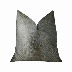 Plutus PBRAZ370-2222-DP Plutus Venetian Silver Handmade Luxury Pillow