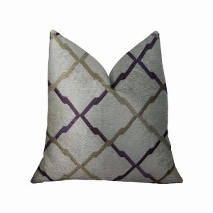 Plutus PBRAZ180-2626-DP Plutus Valencia White Purple And Taupe Handmad