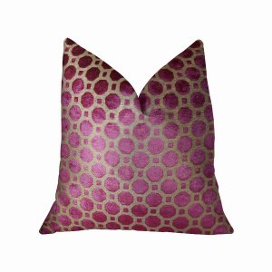 Plutus PBRAZ367-1818-DP Plutus Velvet Plum Magenta And Taupe Handmade 