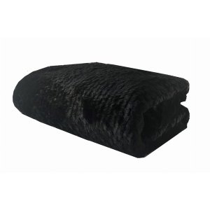 Plutus PBSF1447-4860-TC Plutus Black Mink Faux Fur Luxury Throw