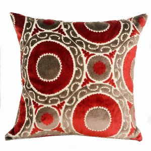 Plutus PBRAZ050-1616-DP Plutus Madeline Red And Brown Handmade Luxury 