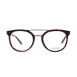 Guess GU-1964-052 Gu-1964-052 Dark Havana Round Men's Acetate Eyeglass