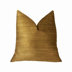 Plutus PBRA2295-2030-DP Plutus Beverly  Gold Luxury Throw Pillow