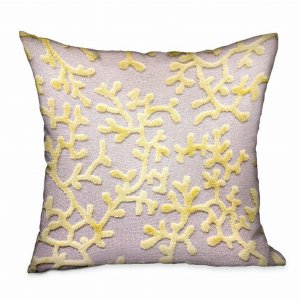 Plutus PBDU1902-2026-DP Plutus Lemon Reef Yellow, Cream Floral Luxury 