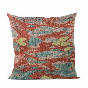 Plutus PBRA2403-2036-DP Plutus Multi-color Velvet Ikat Luxury Throw Pi