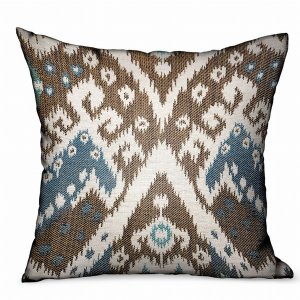 Plutus PBRAO120-2020-DP Plutus Shoshone Valley Blue Brown Ikat Luxury 