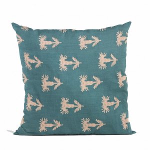 Plutus PBRA2464-1616-DP Plutus Blue Growth Motif Luxury Throw Pillow