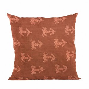 Plutus PBRA2439-2026-DP Plutus Red Growth Motif Luxury Throw Pillow