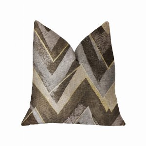 Plutus PBRA2248-2030-DP Plutus Badger Cove Brown Luxury Throw Pillow