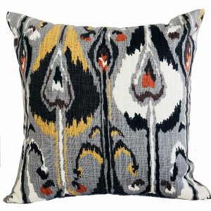 Plutus PBRA2250-2036-DP Plutus Tigerlily Gray Luxury Throw Pillow