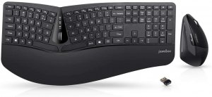 Perixx PD-605BUS-11633 Periduo 605, Wireless Ergonomic Split Keyboard 