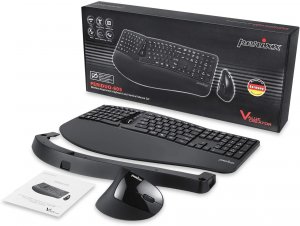 Perixx PD-605BUS-11633 Periduo 605, Wireless Ergonomic Split Keyboard 