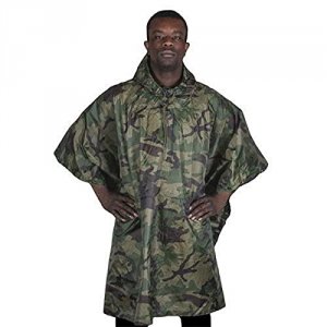 Fox 21-55 Ripstop Poncho - Woodland Camo