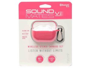 Bulk EN873 Soundmates True Wireless Earbuds V2 Combo Pack In Pink