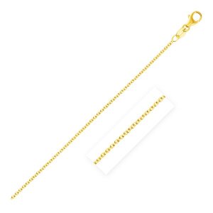 Unbranded 24508-18 14k Yellow Gold Round Cable Link Chain 1.5mm Size: 