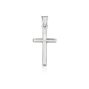 Unbranded 36697 14k White Gold High Polish Cross Pendant