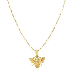 Unbranded 63248-18 14k Yellow Gold Bee Necklace Size: 18''