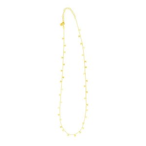 Unbranded 46467-18 14k Yellow Gold Necklace With Dangling Hearts Size: