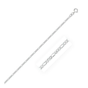 Unbranded 36699-20 14k White Gold Solid Figaro Chain 1.9mm Size: 20''